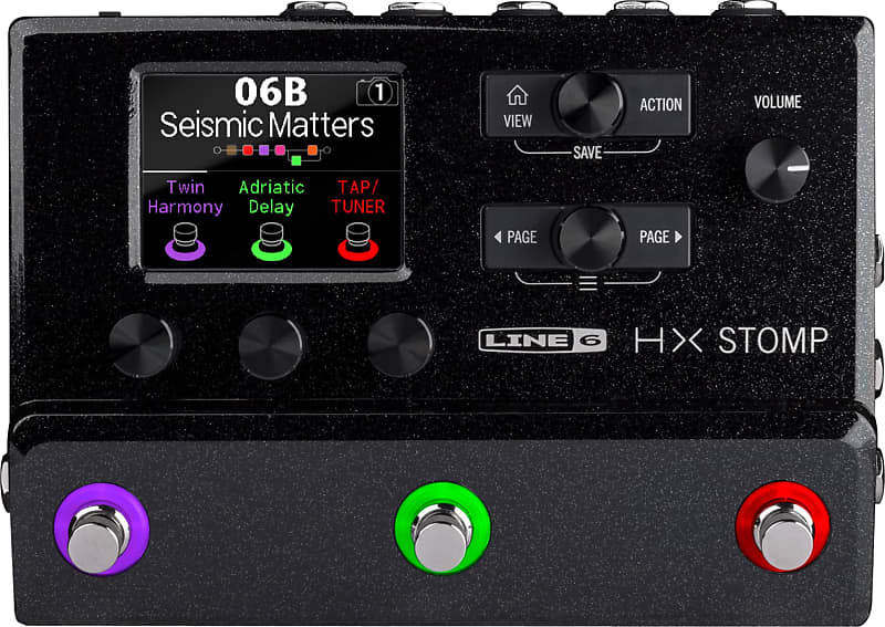 Line 6 HX Stomp Multi-Effects Helix-Based Effects Processor w/ Power Supply image 1
