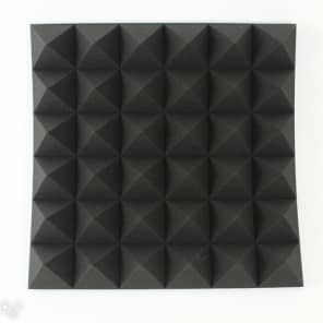 Auralex 4 inch Studiofoam Pyramids 2x2 foot Acoustic Panel 6-pack - Charcoal image 2