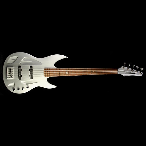 Used Aristides 050 5-String Electric Bass Guitar Ivory Pearl Matte