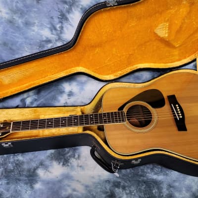 1970's Yamaha FG-201 Nippon Gakki Orange Label Acoustic | Reverb