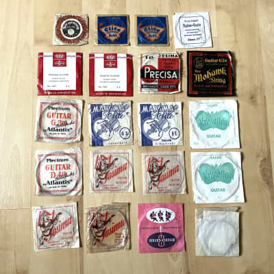 50's / 60's Lot of Maxima and other Guitars Strings NOS Case Candy for sale