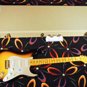 2015 Fender Stratocaster 1956 Custom Shop Relic 56 Strat 2-Tone Sunburst image 13