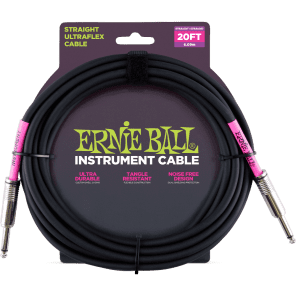 Ernie Ball P06048 Ultraflex Straight 10' Straight to Straight TS Instrument Cable