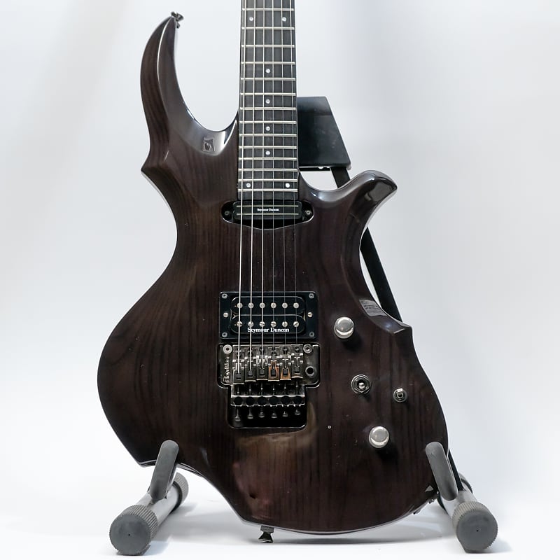 低価格の Guitar Electric - E-AN-137FR Edwards 2010 - Black Thru See ギター