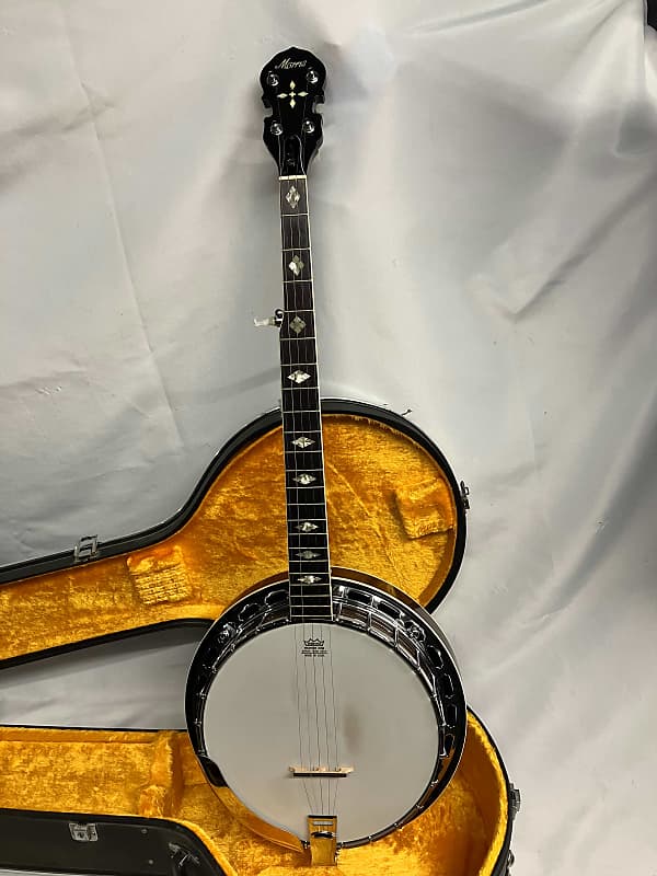 Morris Deluxe 5-String Banjo with Case | Reverb