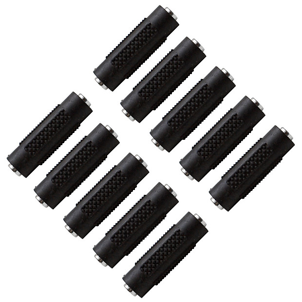 Seismic Audio SAPT120-10PACK 1/8" Female to 1/8" Female Cable Coupler Adapters (10-Pack) image 1