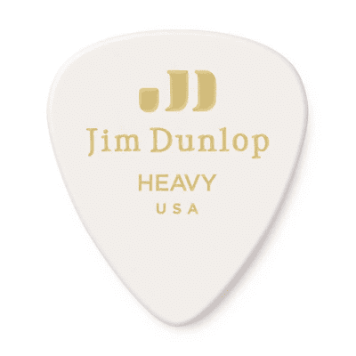 Dunlop 483P01HV Celluloid Standard Classics Heavy Guitar Picks (12-Pack)