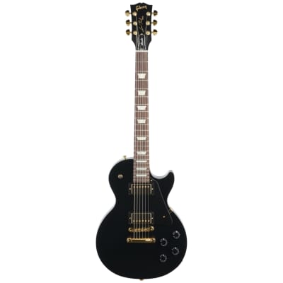 Gibson Exclusive Les Paul Studio Electric Guitar (with Soft Case), Ebony with Gold Hardware image 2