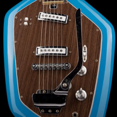 Vintage Teisco Del Rey 60's EV-2T Blue With Case | Reverb Vintage Teisco Del Rey 60's EV-2T Blue With Case | Reverb