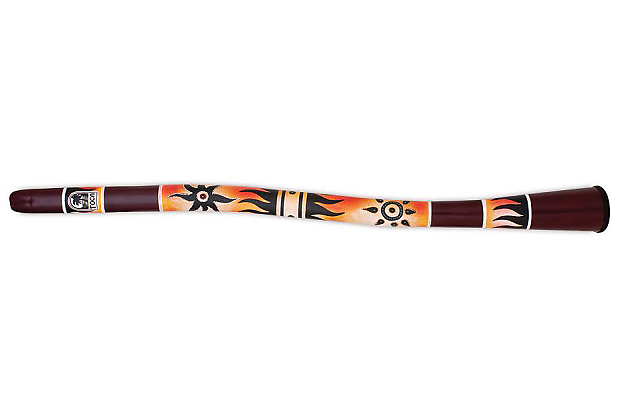 Toca DIDG-DOS Duro Didgeridoo - Orange Swirl