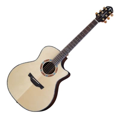 Crafter KSGAE-1000 Prestige Grand Auditorium Natural Gloss Acoustic Guitar 25.5