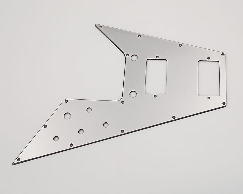 metallic silver acrylic pickguard for GIBSON FLYING V 67' Reverb UK