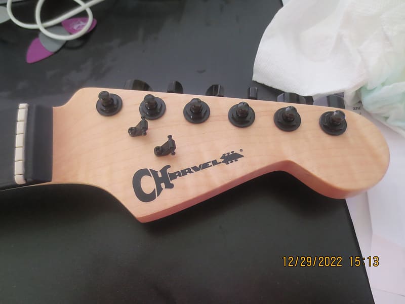 Charvel ProMod DK24 2021 NECK & BLACK LOCKING TUNERS...sale Reverb