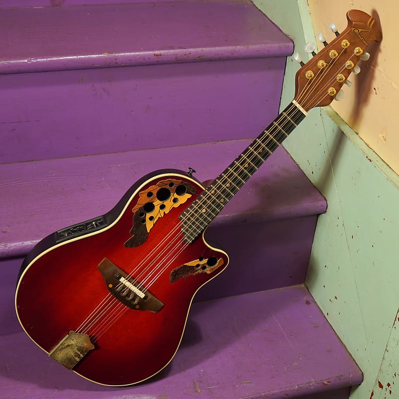 1995 Ovation MM68 Acoustic/Electric Mandolin w/Mods (VIDEO! Fresh Work,  Ready to Go)