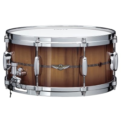 Pearl Sensitone Heritage 14 x 5 Brass Snare Drum, Black Chrome