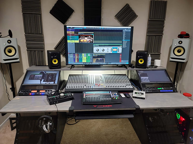 Custom Studio Desk w/ Rack mount on top and Bottom (Include | Reverb