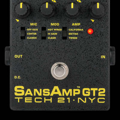 Tech 21 SansAmp GT2 Tube Amp Emulation Pedal