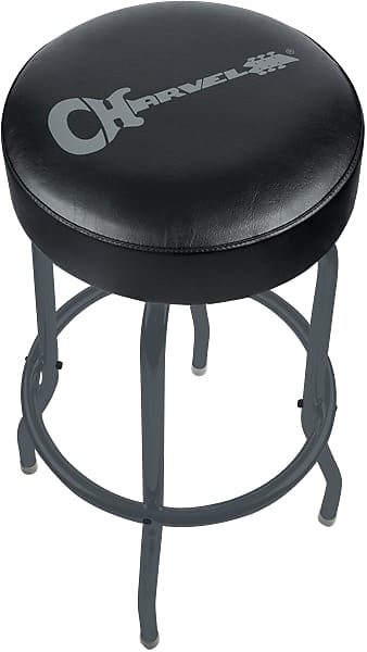 Charvel Guitars 30" Black Logo Bar Stool Vinyl Padding #2990600030 image 1