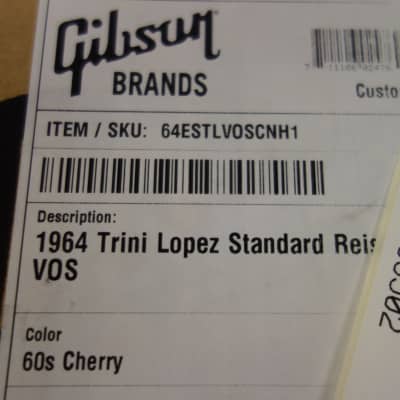 Gibson 1964 Trini Lopez Standard Reissue VOS 60s Cherry image 12