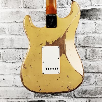 Fender Custom Shop Master Built – Todd Krause – 68 Stratocaster Relic – Aged Desert Sand image 6