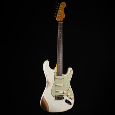 Fender Custom Shop Limited Edition 1964 L-Series Stratocaster Heavy Relic - Aged Olympic White image 2