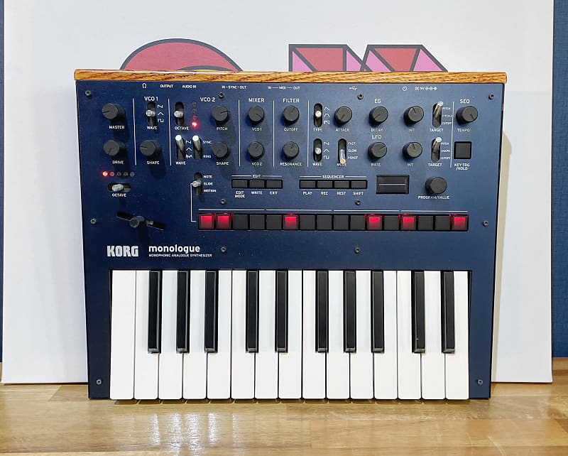 Mint] Korg Monologue Monophonic Analog SynthesizerPresent - Blue