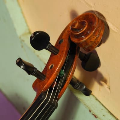 2000s Unmarked Faux-Vuillaume 4/4 Violin w/Antiqued Finish (VIDEO! Ready to Go) image 3
