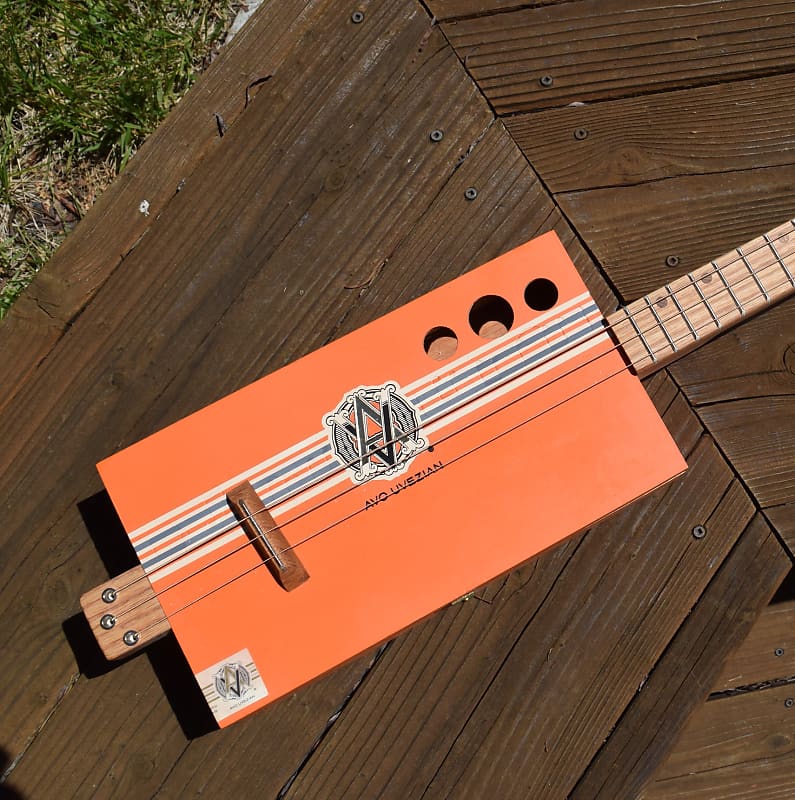 Cigar box guitar 3 string guitar cbg Reverb
