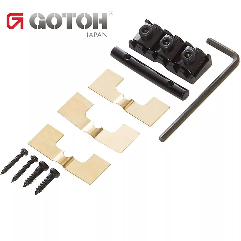 NEW Gotoh FGR-2 Locking Nut - TOP MOUNT type - 1-5/8"(R2) 41mm width BLACK SATIN image 1