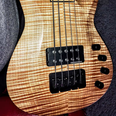 Jackson USA Custom Shop 5 String Bass Maple/Koa image 1