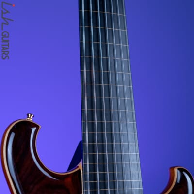 2000 Alembic Spoiler 7-String Bass Lined Fretless Natural image 6