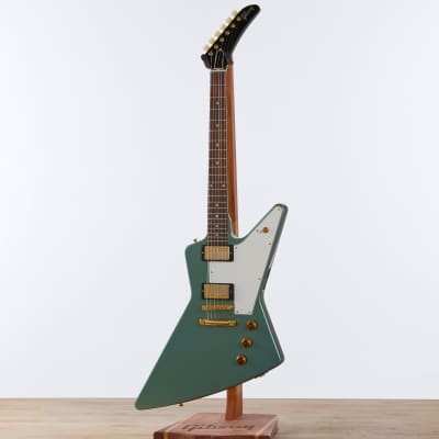 Gibson Custom 1958 Mahogany Explorer, Heavy Antique Pelham Blue | Demo image 2
