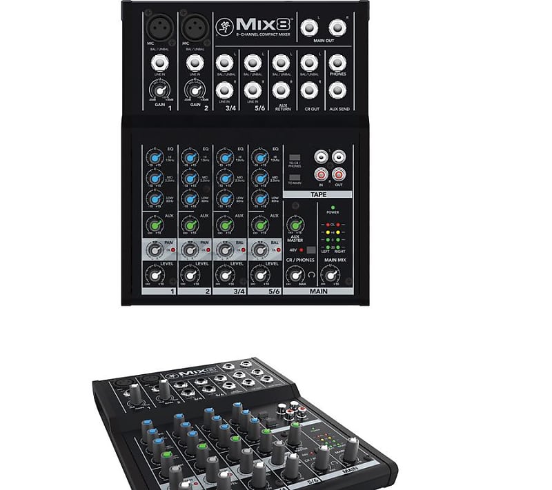 Mackie Mix8 8-Channel Compact Mixer | Reverb