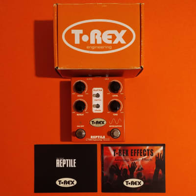 T-Rex Reptile Tape Echo Simulator V1 near mint w/box, manual & catalog image 2