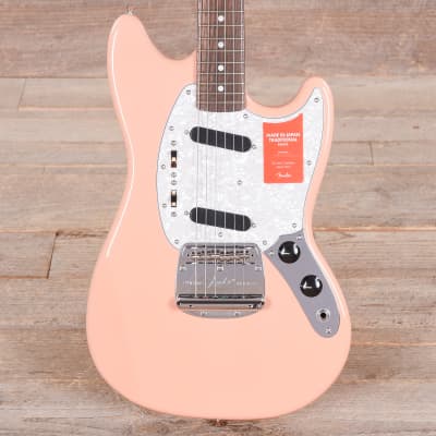 Fender MIJ Traditional 70s Mustang RW Flamingo Pink w/Gig Bag USED