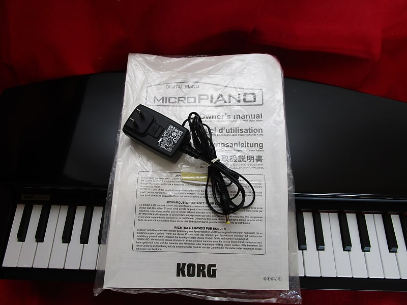 Korg MICROPIANO Micro Piano Black TESTED w/PSU, Manual FREE