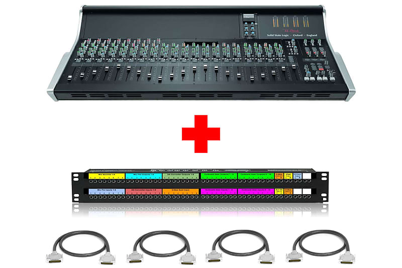 SSL XL-Desk | 24x8x2 Mixing Console (Unloaded) with Patchbay & Cabling Package image 1