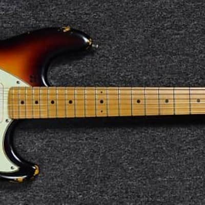 Sandberg California ST II 6-String Guitar, Hardcore-Aged 3-Tone SB/Maple *7.9LBS *IN STOCK image 2