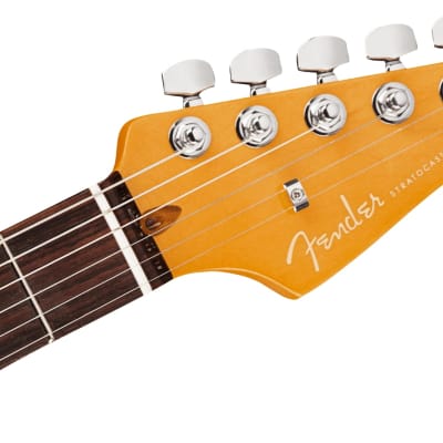Fender American Ultra Stratocaster HSS Electric Guitar Rosewood FB, Cobra Blue image 6