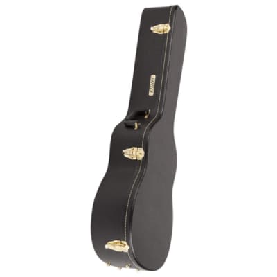 Gretsch G6292 Flat-Top Hard-Shell Case for Acoustic Orchestra and Rancher Jr. Guitars with Durable Telex Finish and Robust Wood Construction (Black) image 2