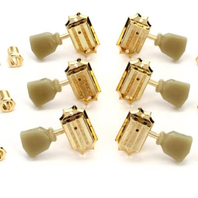 Gibson- PMMH-020, Vintage Gold Machine heads with pearloid buttons image 1