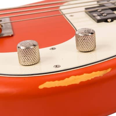 Vintage V4 Bass Icon - Distressed Firenza Red image 6