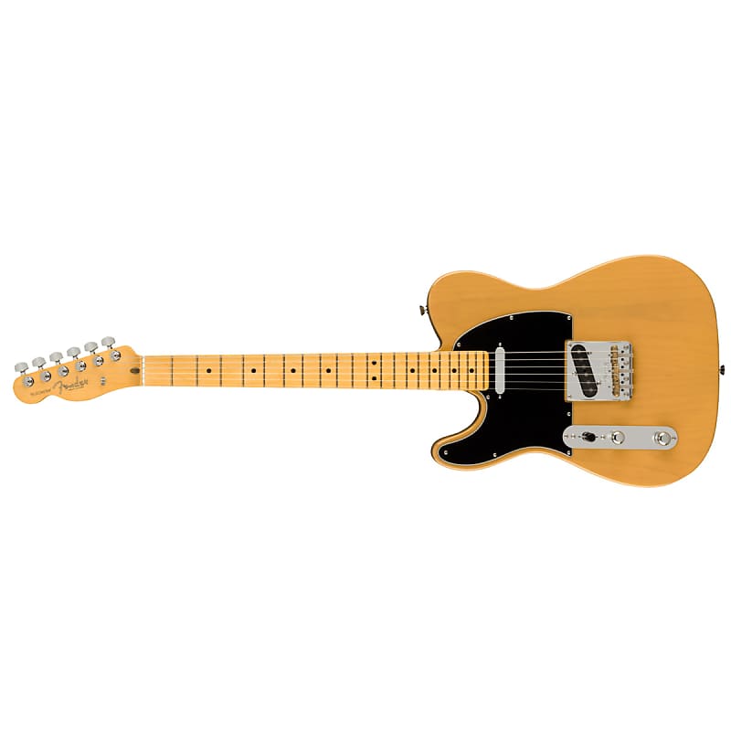 Fender American Professional II Telecaster Electric Guitar Left-Hand Maple Fingerboard Butterscotch Blonde - 0113952750 image 1