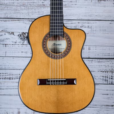 Ibanez GA5TCE3Q Classic Acoustic Guitar | Amber High Gloss image 2