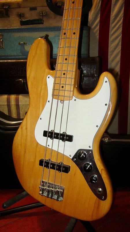 1997 Fender American Standard Jazz Bass Natural w/ Original | Reverb