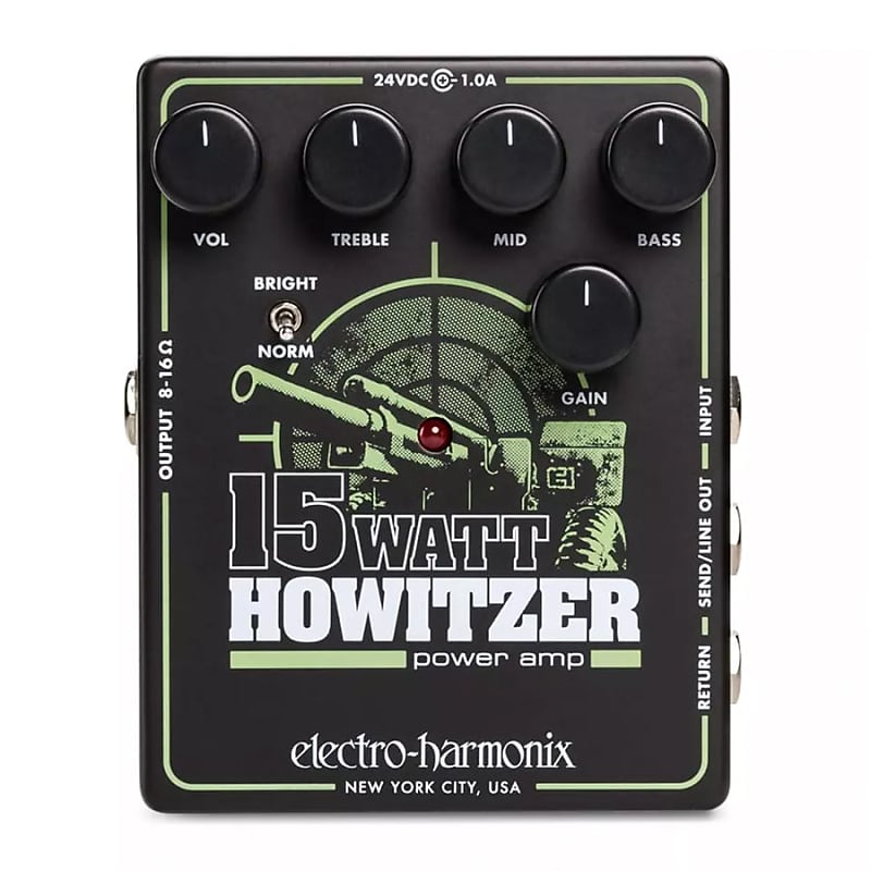 Electro Harmonix 15 Watt Howitzer Power Amp Pedal Reverb