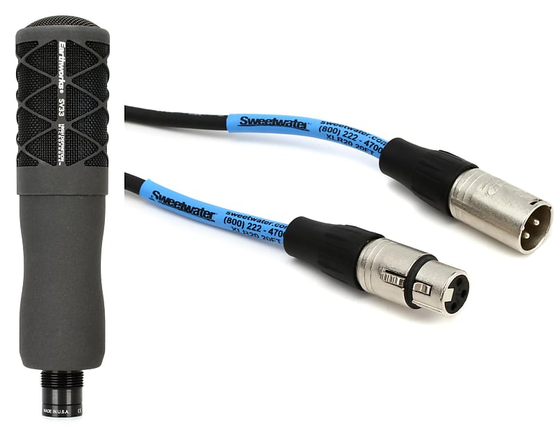 Earthworks SV33 Largediaphragm Condenser Microphone Bundle Reverb