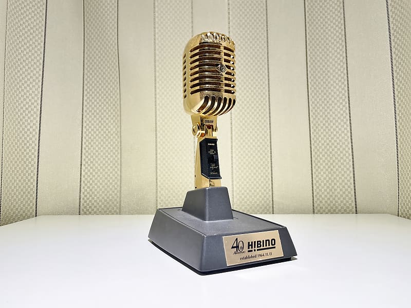 Shure 55SH Series II Gold version Very Rare!! Unidyne Cardioid Dynamic  Microphone
