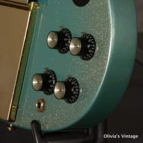 RARE 2010 Gibson Custom Shop SG/Les Paul Custom reissue INVERNESS GREEN SPARKLE image 12