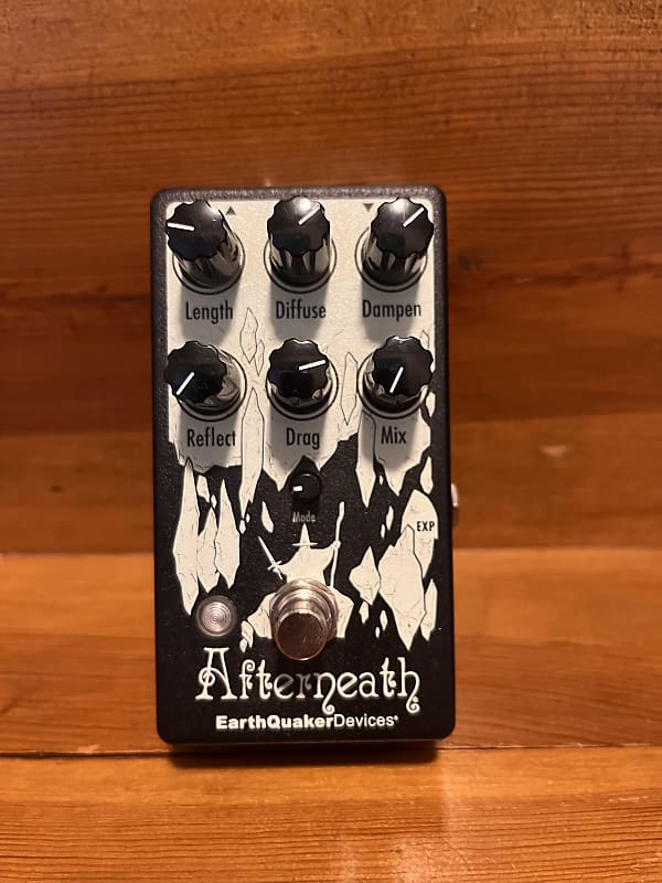 EarthQuaker Devices Afterneath Otherworldly Reverberation Machine V3 Limited Edition 2020 - Present - Black / Lime Green Print image 1